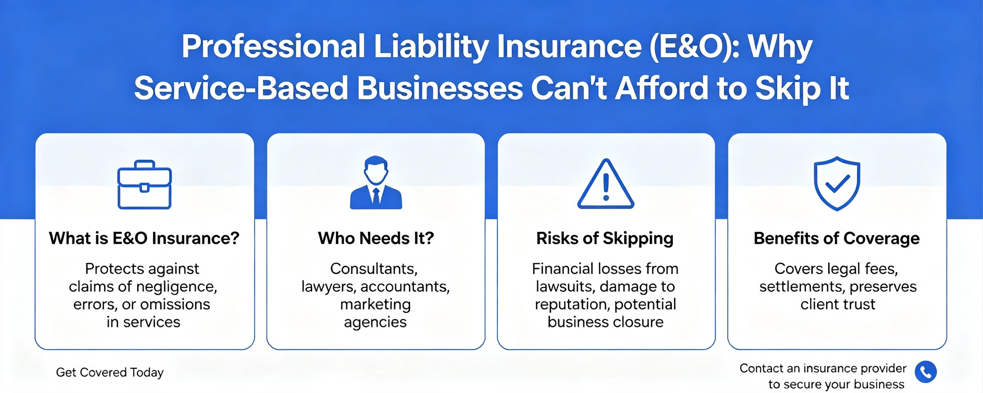 Professional Liability Insurance (E&O): Why Service-Based Businesses Can't Afford to Skip It